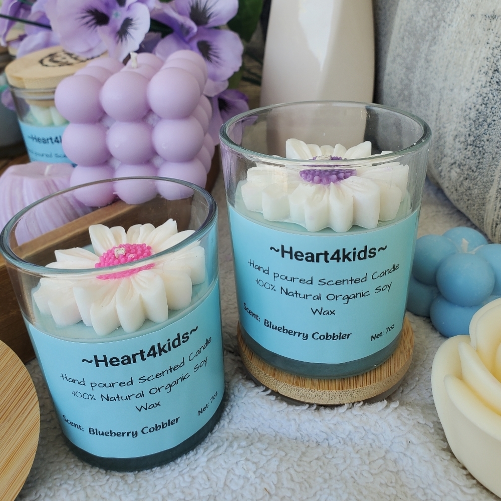 Heart4kids Scented Candles Blueberry Cobbler 2×(7oz)